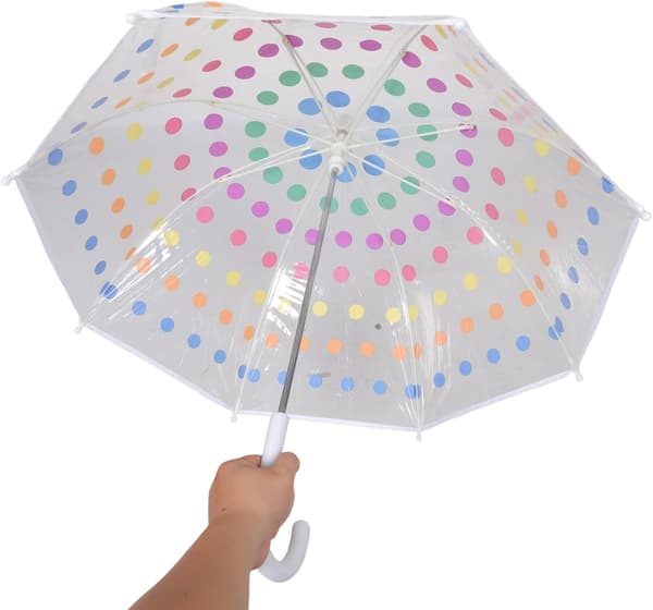 Transparent bubbelparaply 2-5 med klar kupol -