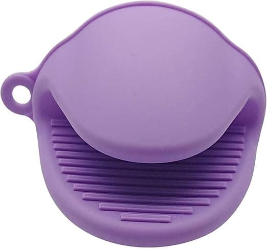 (Purple 2 pcs/set) Silicone Pot Holders for Instant Pot or Kitchen as Pot Holders or Cake Holders Oven Mitts and Mittens