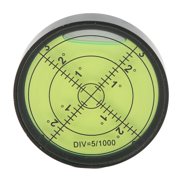 Circular Bubble Level for Precision Measurement, High-Precision Spirit Level with Optically Clear Material, Shockproof Metal Casing