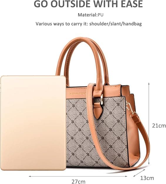 Damehåndtaske Designer Top Handle Taske Crossbody Taske (Grå)