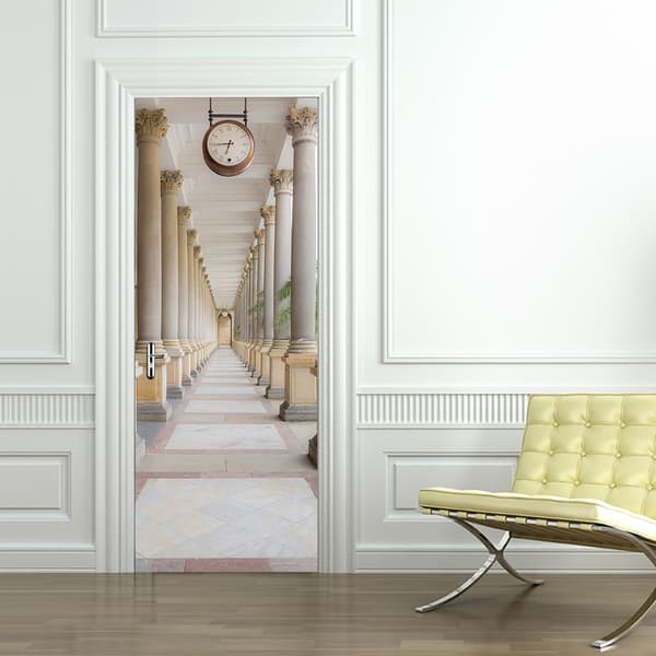 77x200cm Dörrdekal Trompe l'oeil Effekt 3D Tapet (Stil 7)