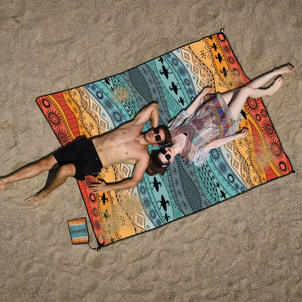 Beach Mat Beach Picnic Mat Camping Blanket Outdoor Quick-Drying Waterproof Mat 180x220 CM