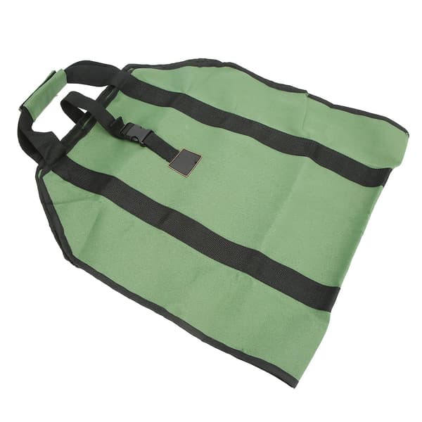 Bærbar Vedkurv - Stor Kapasitet Canvas Holder for Grønn Ved