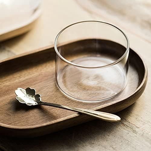 4 stk. rene dessertskåle af glas til budding og gelé