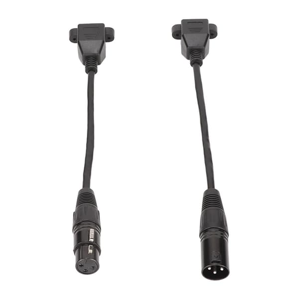 2 stk XLR3 til RJ45-kabel 3-pinners Plug and Play XLR-hunn KLB