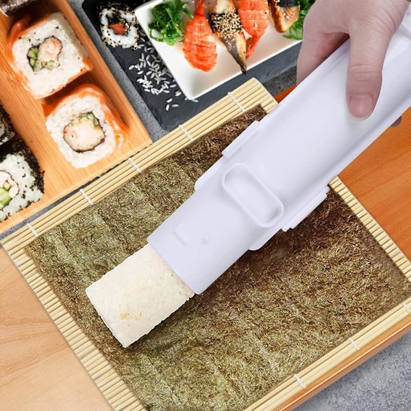 Sushi-tekosetti, Sushi-rullateko, Sushi-bazooka, Sushi-teko, Sushi-kone, Sushi-muotteja aloittelijoille, bamburiistan ja kankaan kanssa