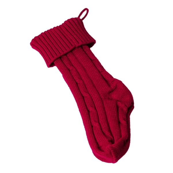 Christmas stocking, Christmas stocking, wool stocking gift bag, Christmas decoration, red