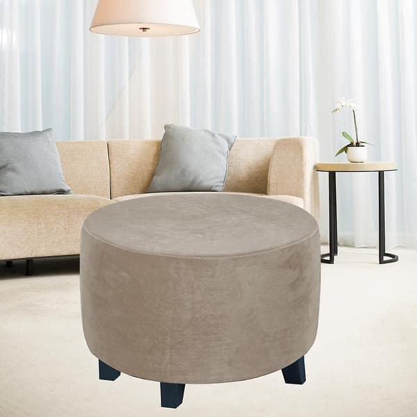 Rundt pufftrekk for diameter 48-55 cm, brun