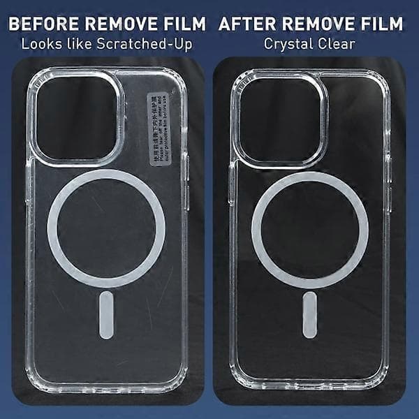 iPhone 13 Pro Max mobilskal kompatibelt med MagSafe-laddare, transparent