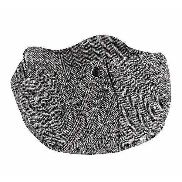 Classic Beret with Adjustable Top for Middle-aged and Elderly (grey) (FMY) black black