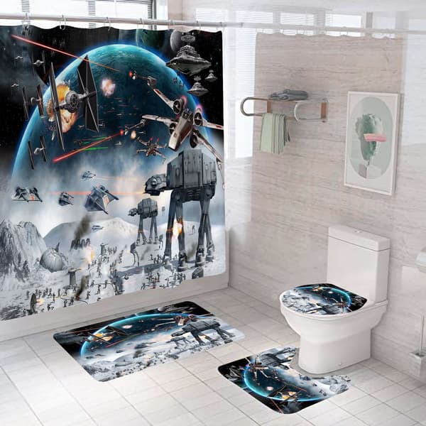Star Wars Kult Dusjforheng i Polyester - 180*200CM