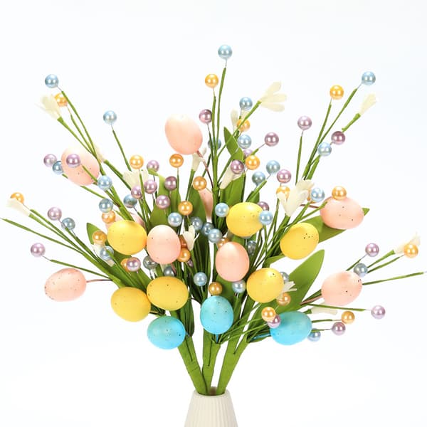 Påskeæg gren (enkelt gren) 40 cm, påskedekoration, minimalistisk blomsterpynt