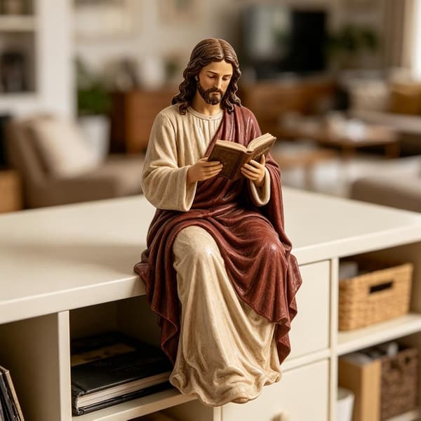 Religiøse statuer, sittende leseborddekorasjon B - B