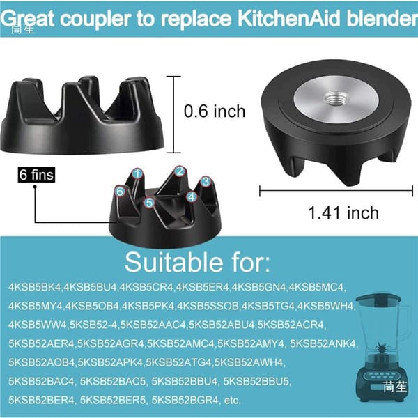 Drivhjul til WP9704230VP Juicer Tilbehør Lille Skruenøgle - 6 gummihjul + skruenøgle