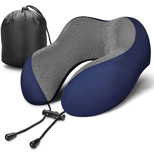 U-formad kudde Memory Foam Rebound Nackstöd för resor Flygplan Sova