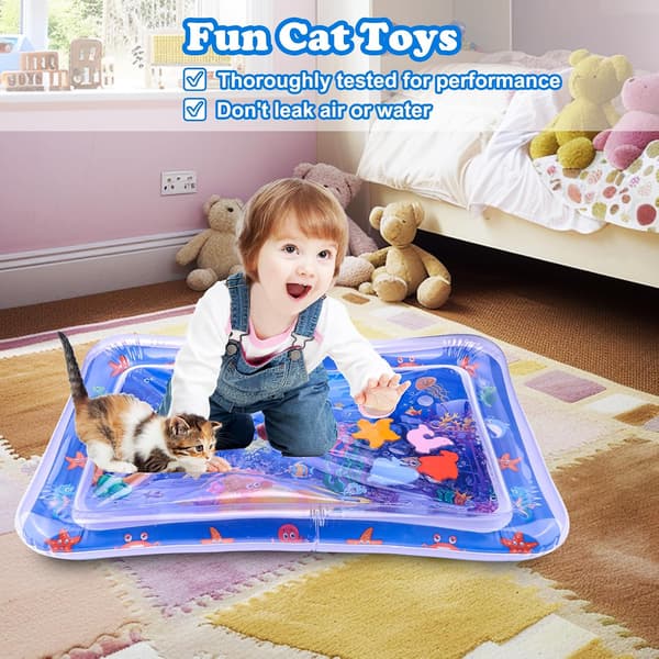 Vandlegsmåtte til katte, Vandlegsmåtte til katte til selvleg, Interaktive kattelegetøj til indekatte, Aktivitetsmåtte til katte