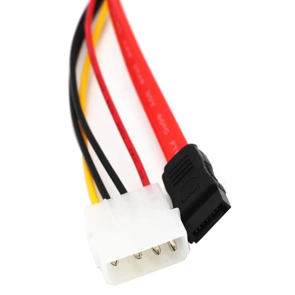 Sata 22pin (7+15 Pin) Han til Sata 7p Hun Ide Molex 4pin Adapter Konverter