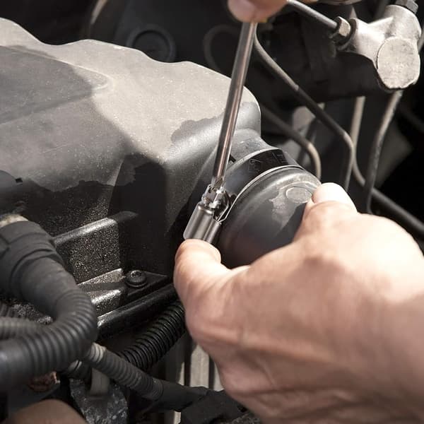4 st 80 mm justerbara slangklämmor i rostfritt stål för att säkra flex