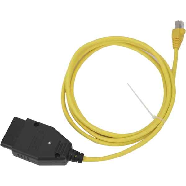 Ethernet to OBD Cable, OBD2 Cable Ethernet to OBD Cable ENET Interface Data Coding Diagnostic Tool Suitable Compatible with F/1/3/5/7 Series