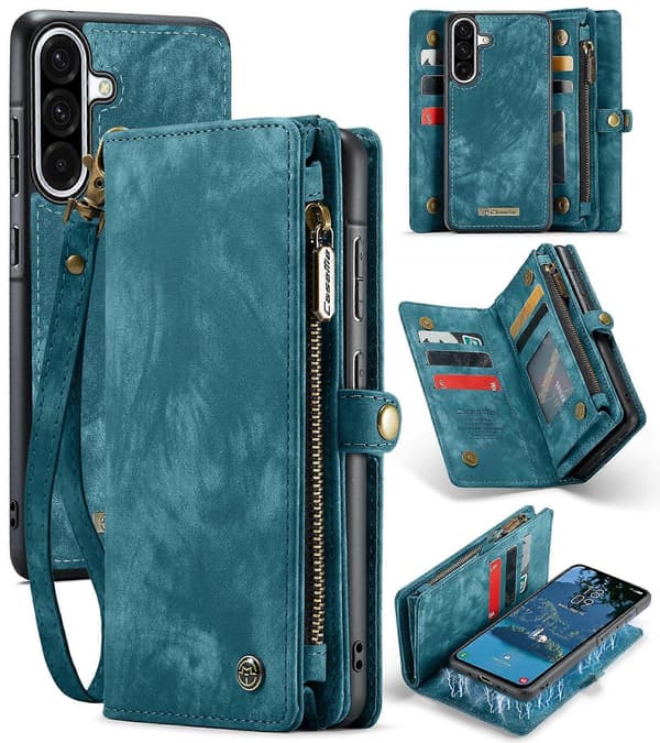 CaseMe 008 Avtakbart Multifunksjonelt Lærfutteral For Samsung Galaxy A36 For Samsung Galaxy A36 For Samsung Galaxy A36