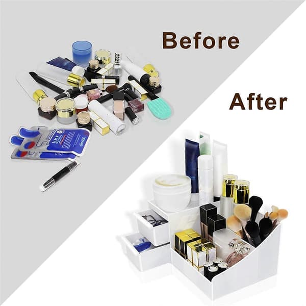 Makeupopbevaring, Hudplejeopbevaring til Bordplade, Kosmetikopbevaring Egnet til Hudpleje, Lotion