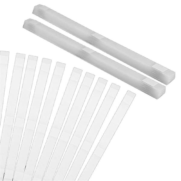 50 st Limremsor med nätbaksida, termiska limremsor för bokbindning smältlim bok R White White