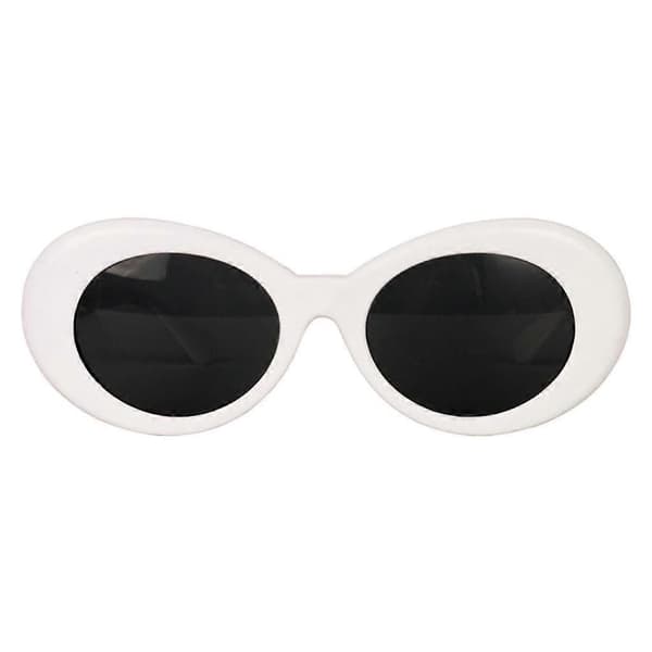 Retro Clout Goggles Soikeat Mod Mode Kurt Cobain -vaikutteiset lasit Valkoinen punainen red