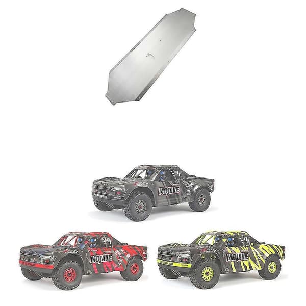 Chassisplade i rustfrit stål, beskyttelse til Arrma 1/7 Mojave RC Truck Bil Opgraderingsdele