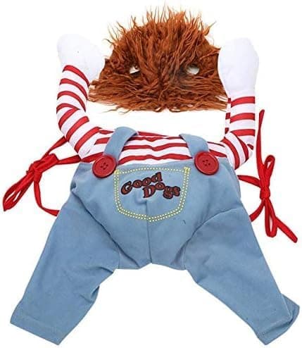 Halloween-kostume til hunde, Deadly Doll Cosplay, jule- og festtøj til kæledyr (M)