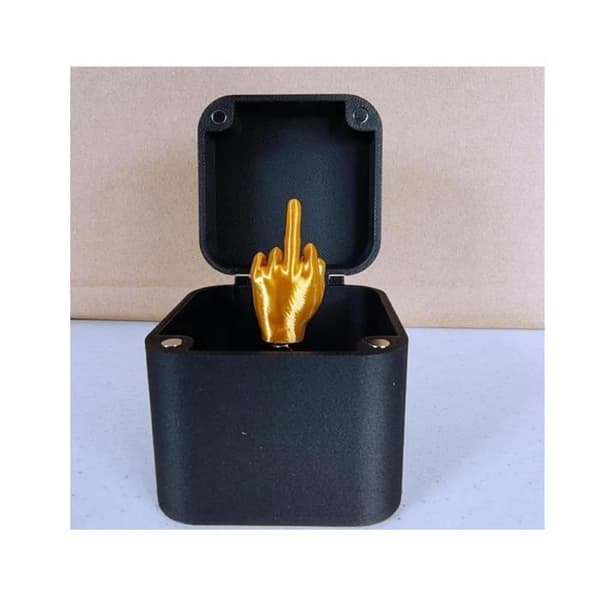 Långfinger överraskningspresentask, Långfinger i en låda, Långfinger presentask, roliga långfingerlåda skämtpresenter, Långfinger (2st)[YJD]