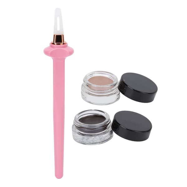 4 pcs Silicone Eyeliner Applicator Set Waterproof Eyeliner Professional Eyeliner Makeup Tool Pink
