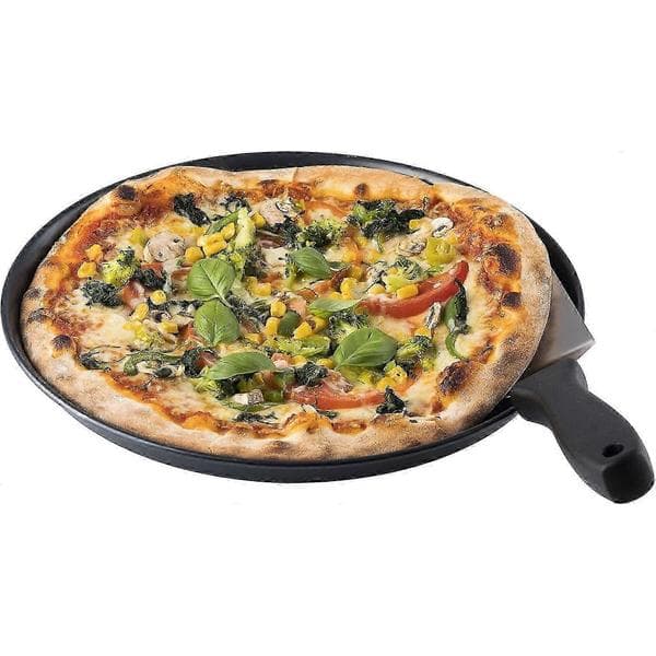 45 cm Professional Pizza Baking Tray, Extra Large Blue Steel Pan, Durable German Craftsmanship