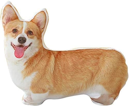 Corgi Hund Supermyk Plysj Pyntepute Dyrepute 3D Corgi-22tommer - 3d Corgi-22inches