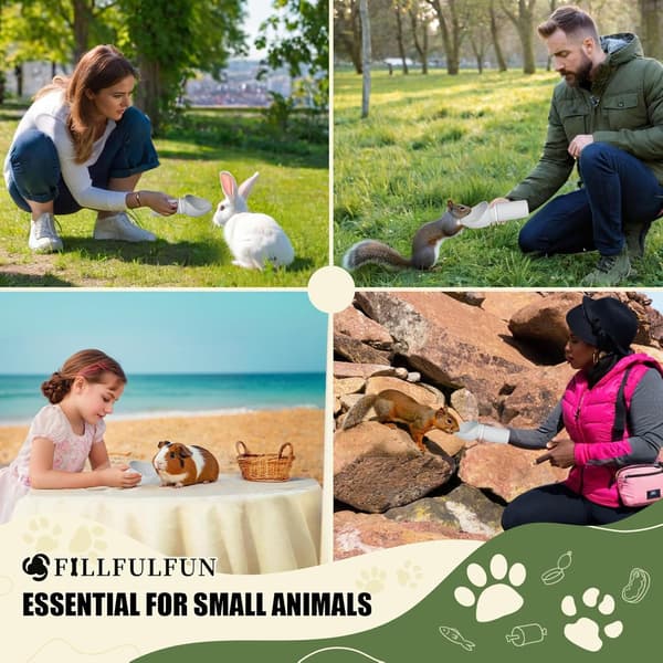 Foldable Pet Water Bottle - 550ml/19oz Wide Silicone Bowl | Leak-Proof & Compact for Travel, Hiking