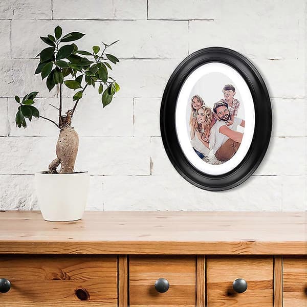 Classic Picture Frame Oval Picture Frame Wood Picture Frame Wall Mounted Photo Frame