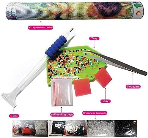5D DIY Diamantmalingssett for voksne Diamantmaling Sommerfugl