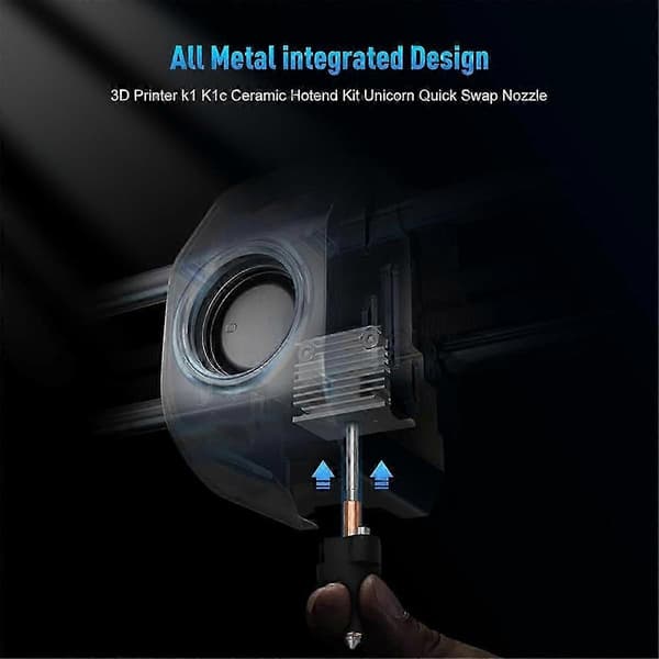 3D-skriver Hotend K1 K1c Keramisk Hotend Kit Hurtigbyttedyse for K1 Max K1C 3D-skriver