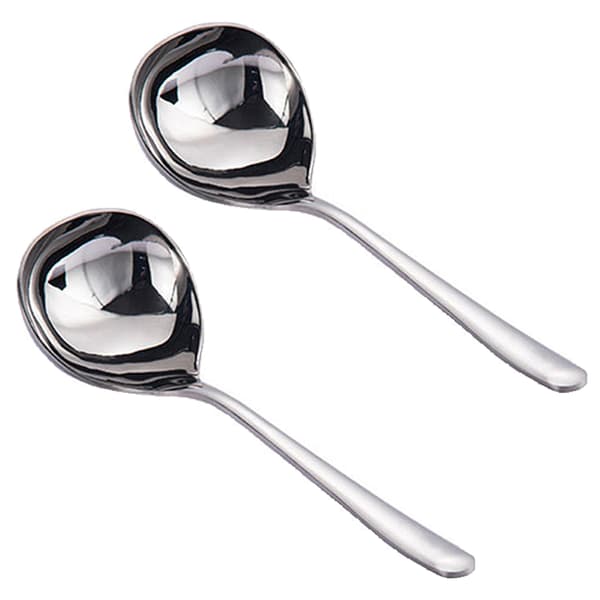 2-pack 304 rostfritt stål långskaftad kryddsked - medium