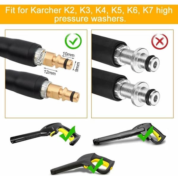 Replacement Hose for Karcher K2 K3 K4 K5 K6 K7 Pressure Washer High Pressure Hose Quick Connect and Quick Release (6m)