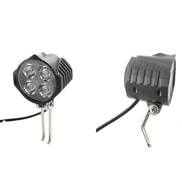 Electric Bike 12W Strong Headlight LED Spotlight Built-in Horn Front Light