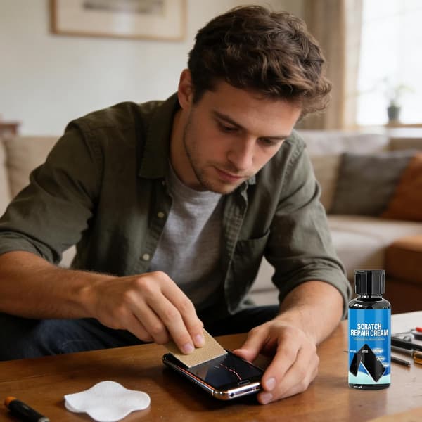 smartphone Kratzer repair with as complete quick solution 100g+sponge - 100g+schwamm