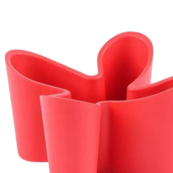 Remote Control Storage Container with Lid for Desk and TV Stand Red Red