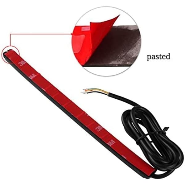 IC 48 LED Bromsljus Passar Motorcykel Bil Cykel med 12V Ljus, 2-pack