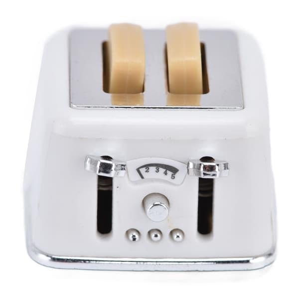 Mini Toaster 1:12 Miniature Scene Vivid Delicate Bread Machine Model for Over 3 Years Old