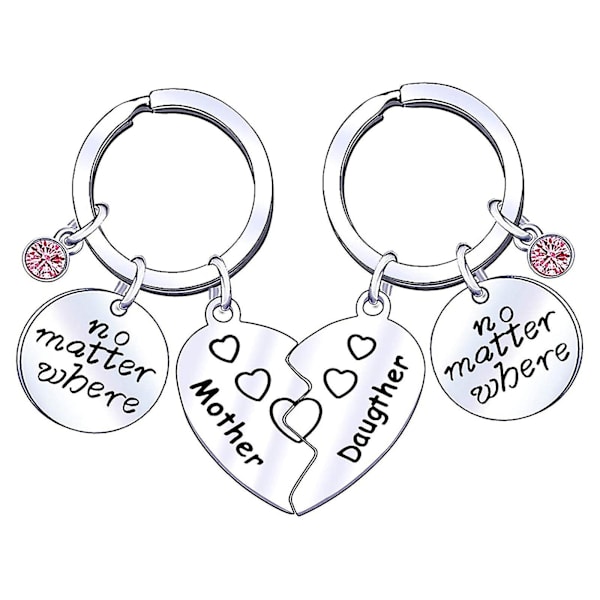 Mother Daughter Gift Keyring Keychain Mum Keyring Daughter Key Ring Mother's Day