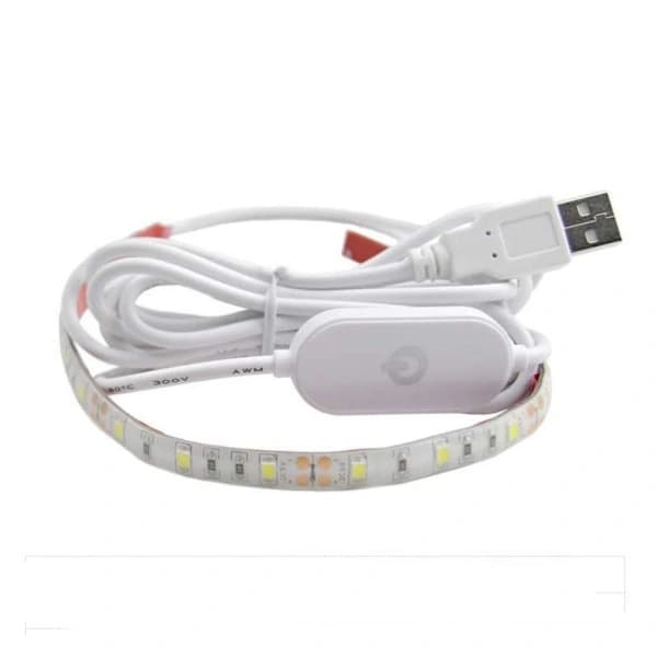 LED-valonauhasarja ompelukoneeseen USB-virralla