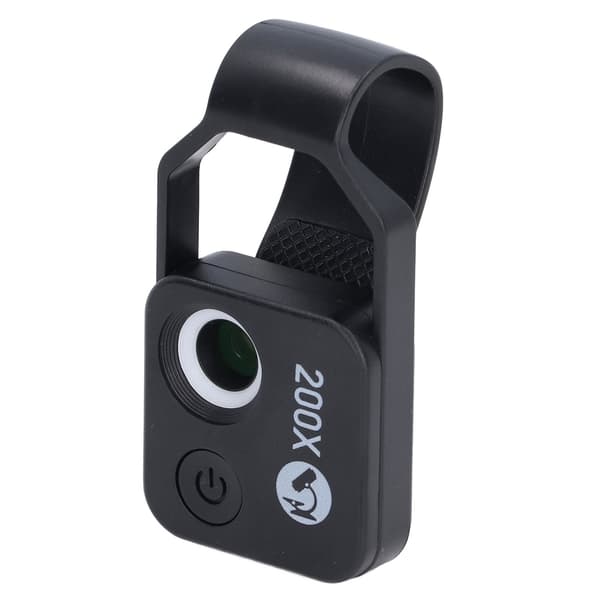 Mobile Phone Microscope Lens 200X High Definition LED Portable Phone Magnifier for Outdoor Use