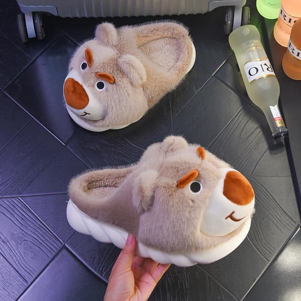Karhu-tossut Lämpimät ja mukavat plyysitossut 24,5 cm