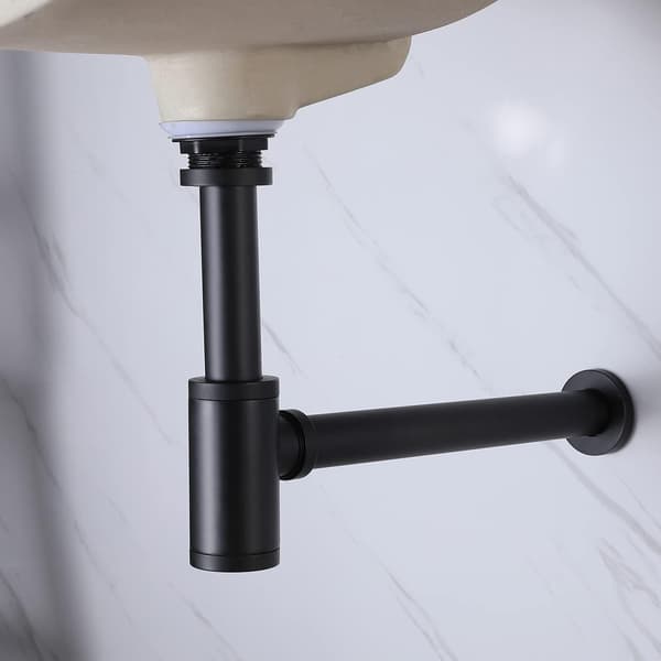 Versatile Plumbing Essential, Extra Long Extension Hose, Round Bottle Trap with Solid Brass and Silicone, Easy Disassembly and Cleaning, Lifetime