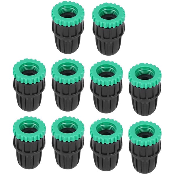 10 stk hageslangeadapter G1/2\" G3/4\" krankoblinger vanningstilbehør